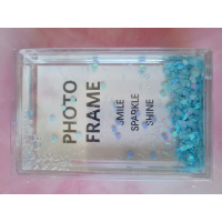 instax fotolijst blauwe glitters